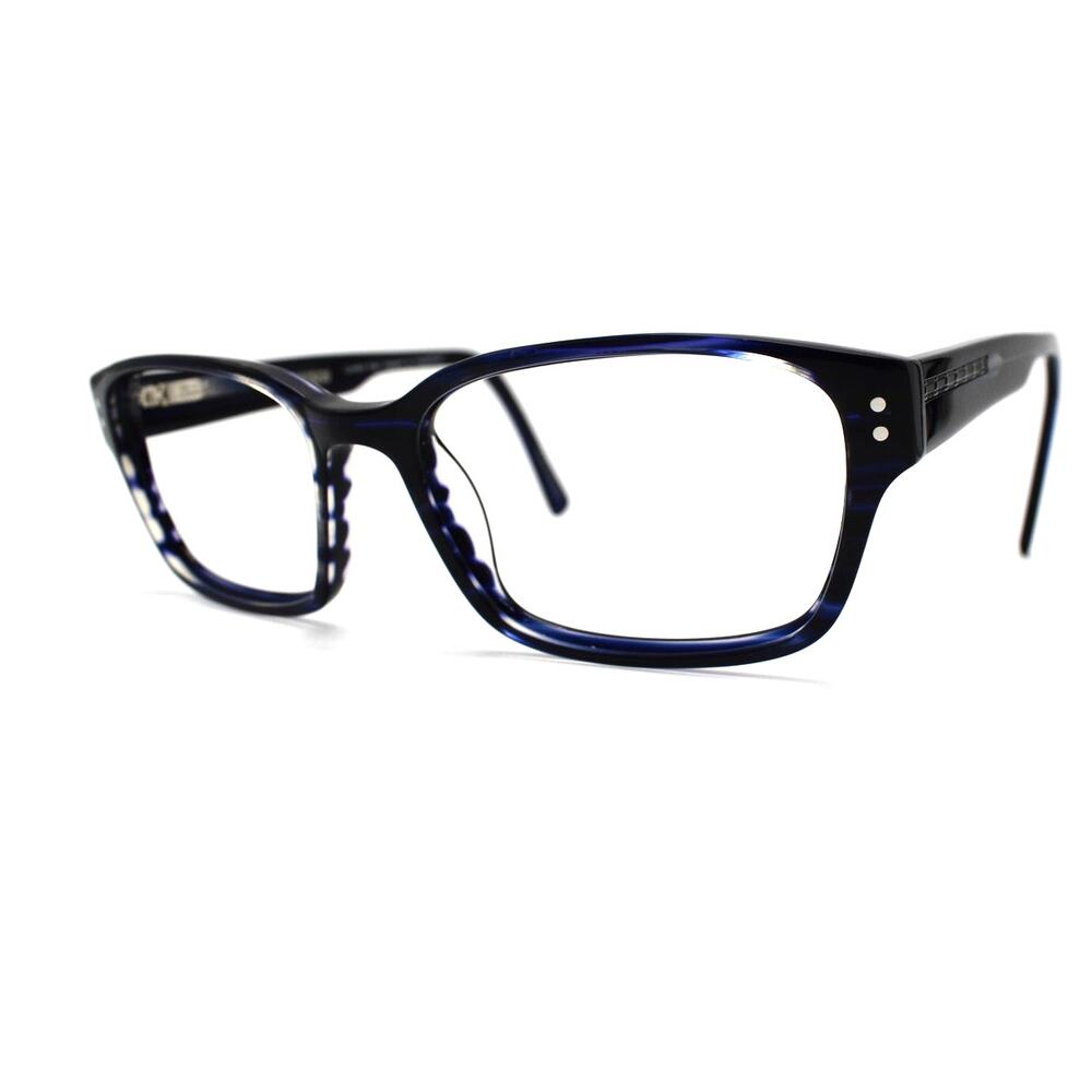 London Fog Hayden 54-18-145mm Blue Eyeglasses FRAMES ONLY - GOOD CONDITION